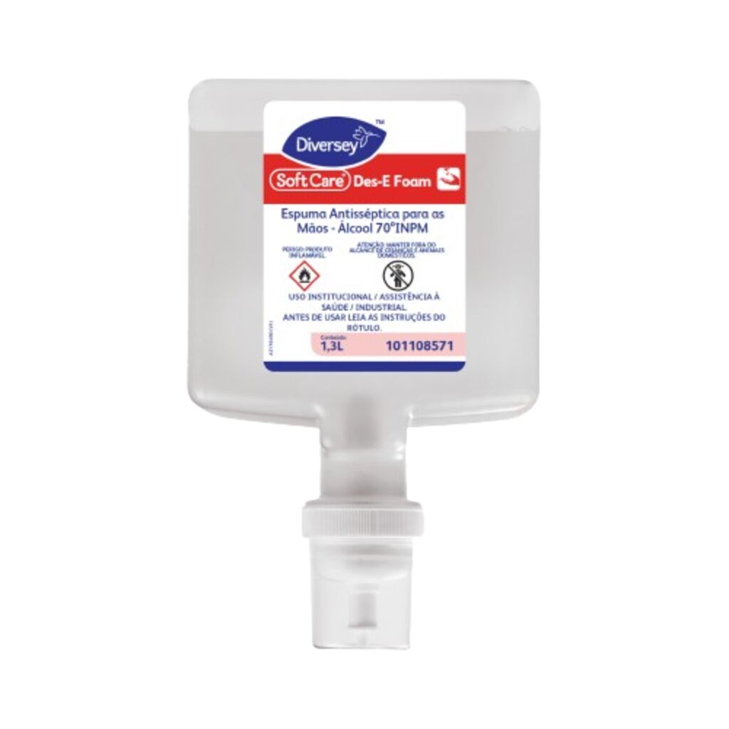 SOFT CARE DES-E FOAM 4x1.3L - ESPUMA ANTISSÉPTICA PARA AS MÃOS - ÁLCOOL 70°INPM